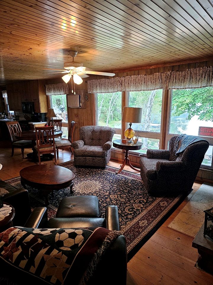 Idyllic Pet-Friendly Waterfront Cabin with Private Boat Dock on Teale Lake in Hayward, Wisconsin