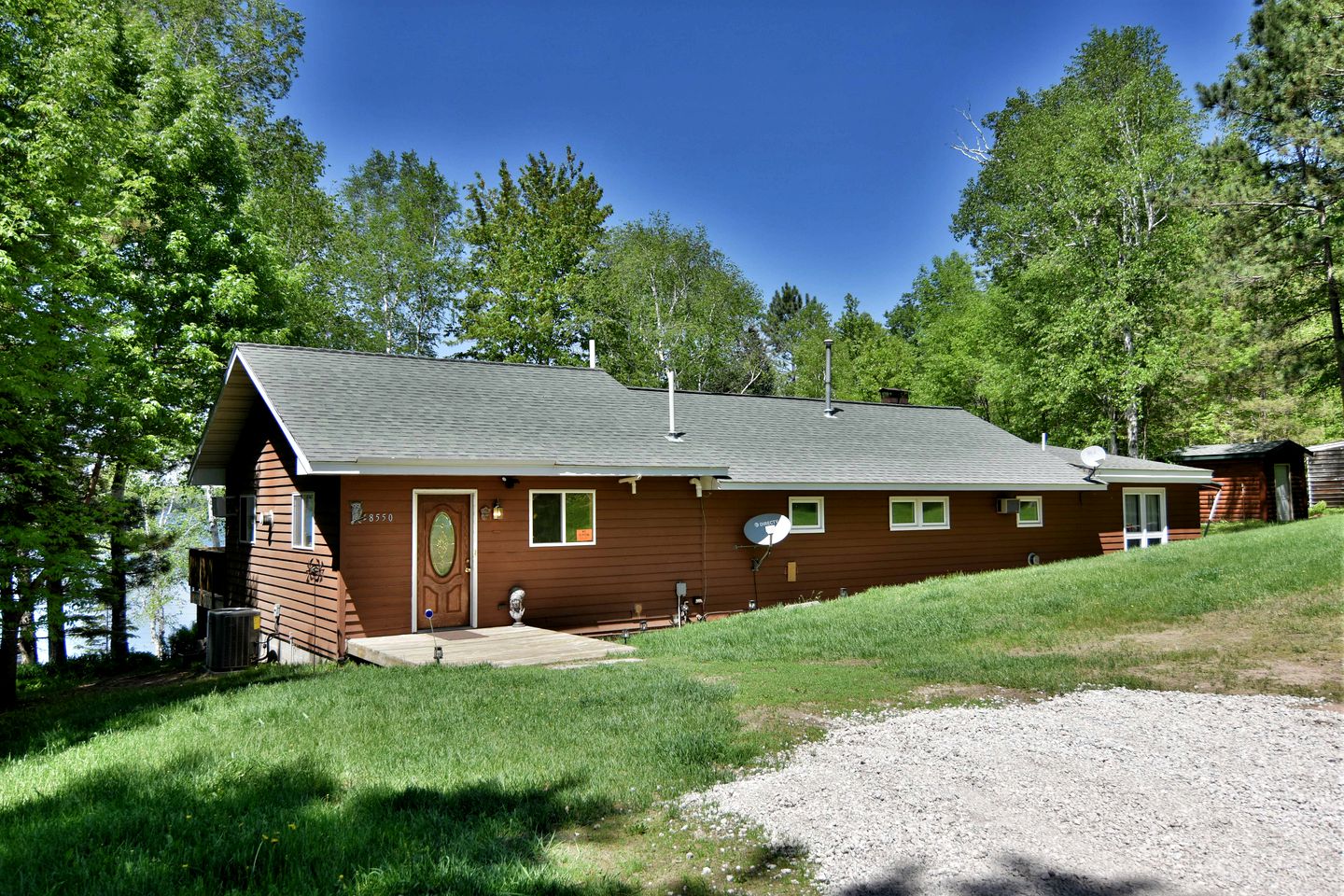 Idyllic Pet-Friendly Waterfront Cabin with Private Boat Dock on Teale Lake in Hayward, Wisconsin