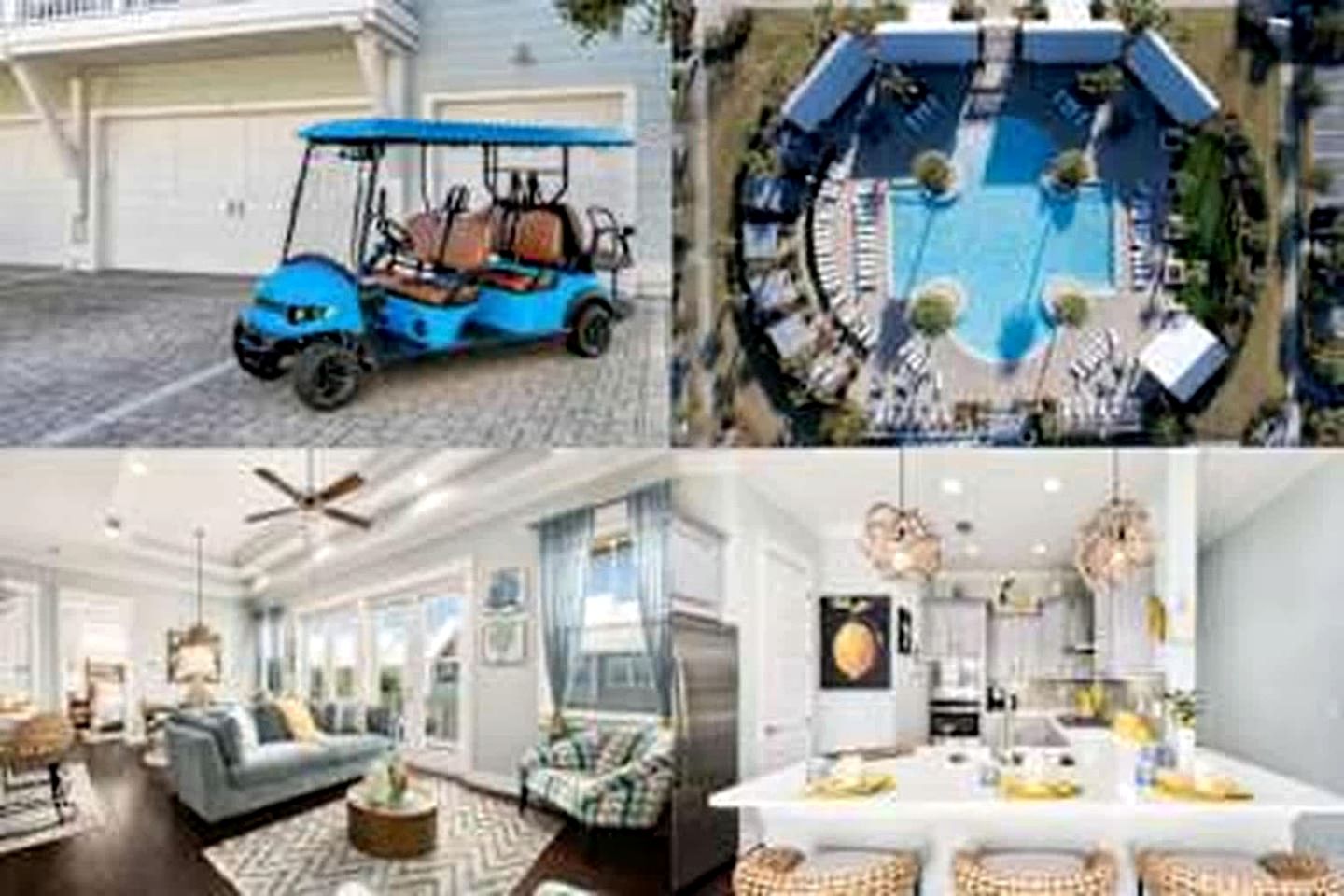 Elegant Coastal Cottage with Private Golf Cart & Pool Near 30A Beaches, Santa Rosa Beach Florida