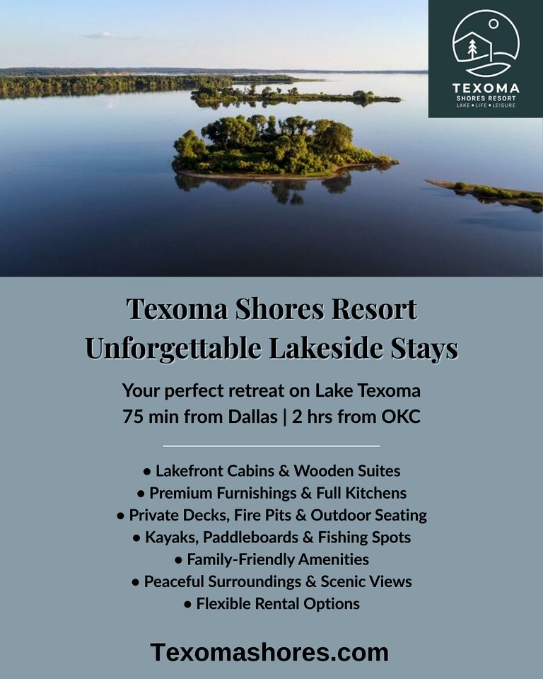 Lakeside Nature Retreat: Private Cabin, Outdoor Jacuzzi, Stunning Views in Madill, Oklahoma