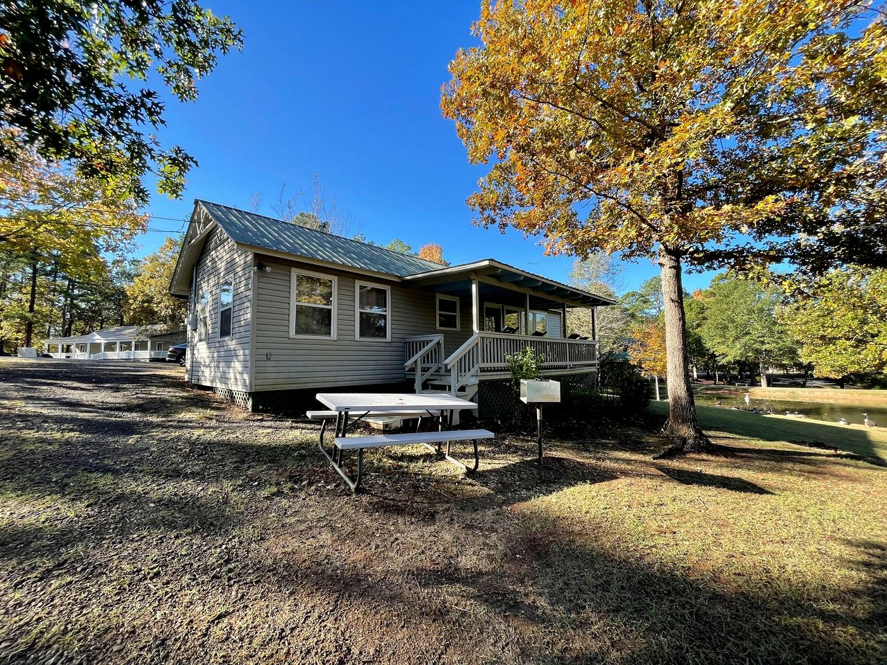 Charming Waterfront Cabin with Private Stocked Pond near Zwolle, Louisiana