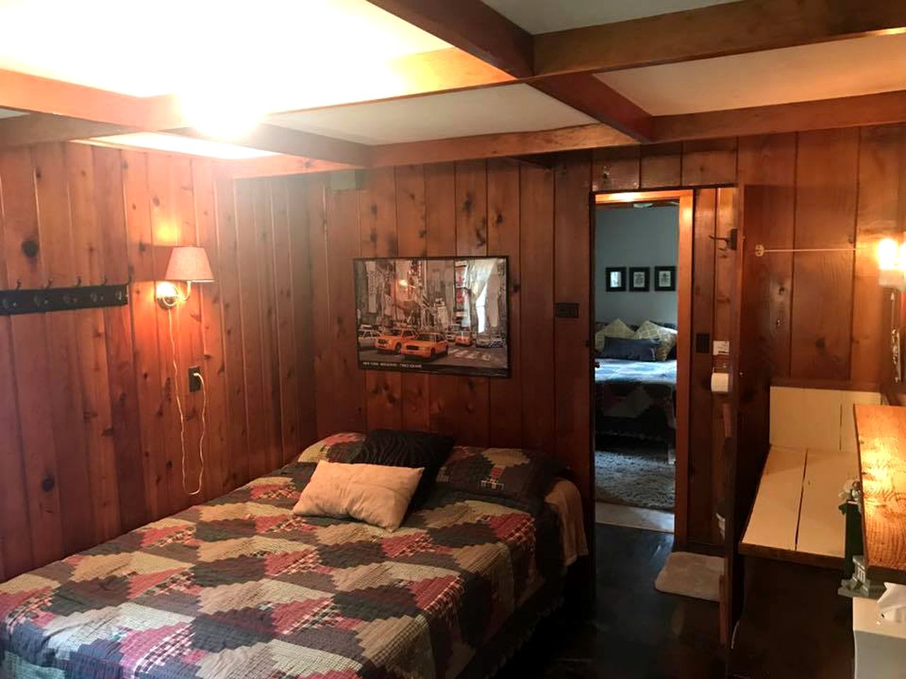 Wonderful Cabin with Lake Access, Barbecue and Tennis Court in Carp Lake, Michigan