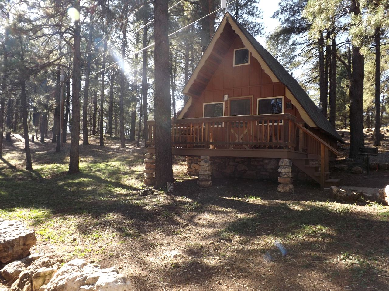 Lofted A-Frame Cabin Surrounded by Nature in Arizona