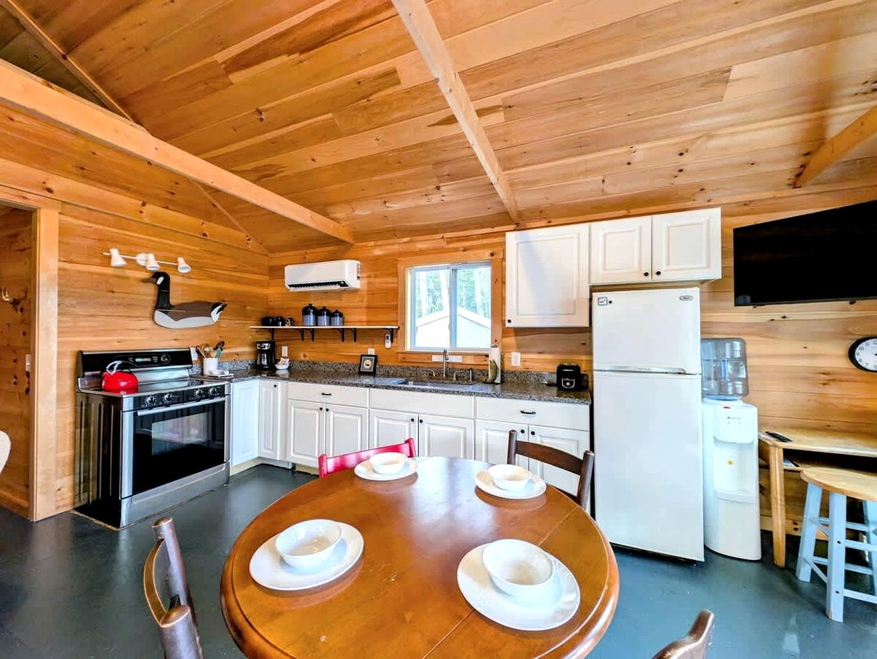 Incredible Cabin and Cozy Bell Tent by the Lake for a Unique Family Glamping Experience in Eastbrook, Maine