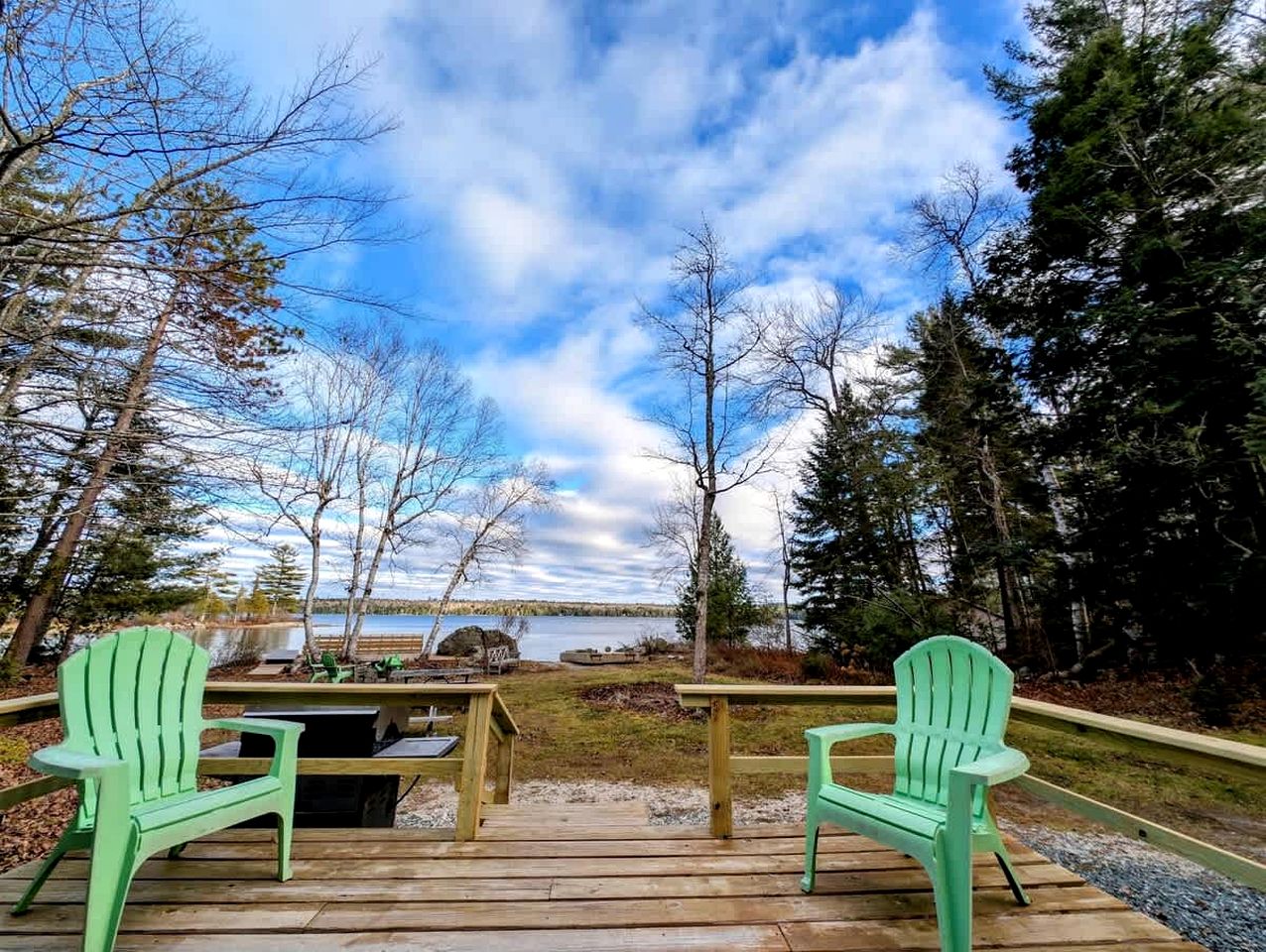 Incredible Cabin and Cozy Bell Tent by the Lake for a Unique Family Glamping Experience in Eastbrook, Maine