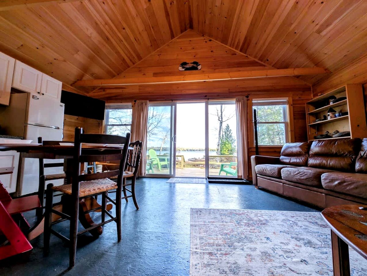 Incredible Cabin and Cozy Bell Tent by the Lake for a Unique Family Glamping Experience in Eastbrook, Maine