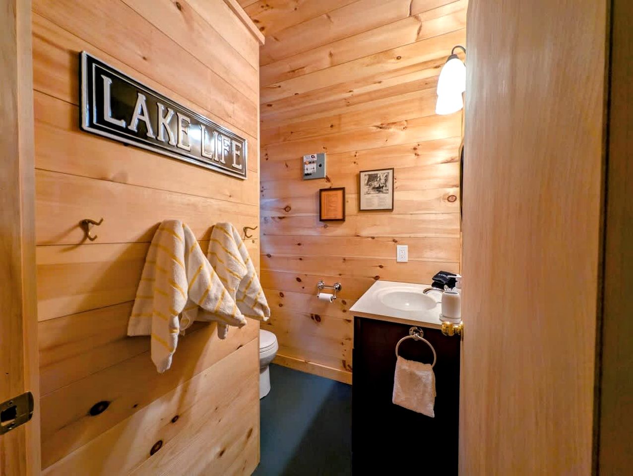 Incredible Cabin and Cozy Bell Tent by the Lake for a Unique Family Glamping Experience in Eastbrook, Maine