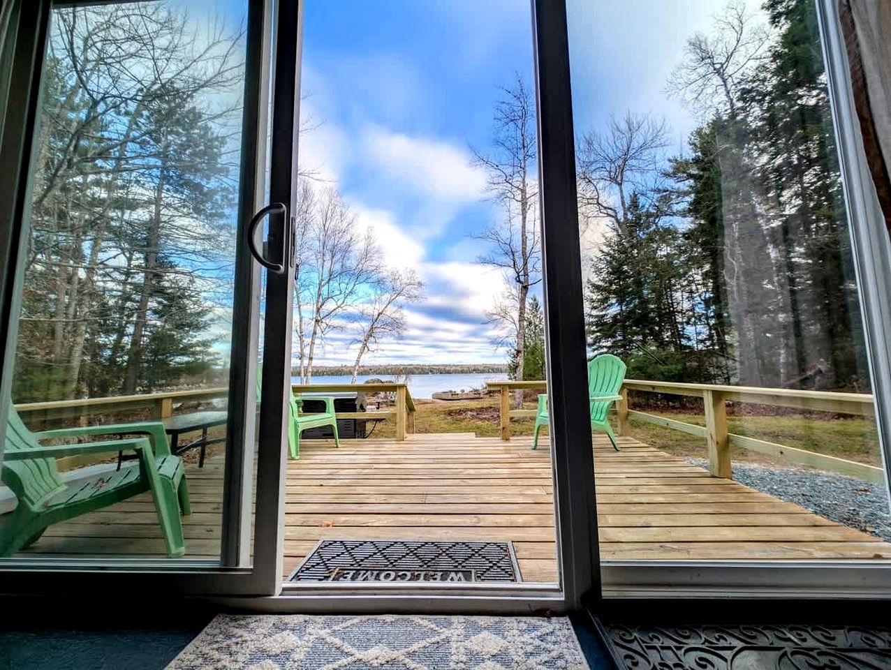 Incredible Cabin and Cozy Bell Tent by the Lake for a Unique Family Glamping Experience in Eastbrook, Maine