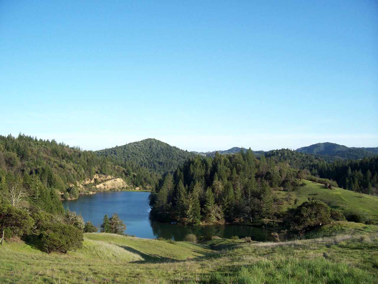 Cabin Camping Rental with Private Pond in Mendocino County, California