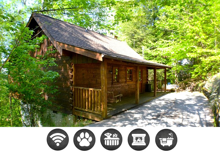 Pet-Friendly Cabin with Jacuzzi Fantastic for Hiking Trails in Pigeon Forge, Tennessee