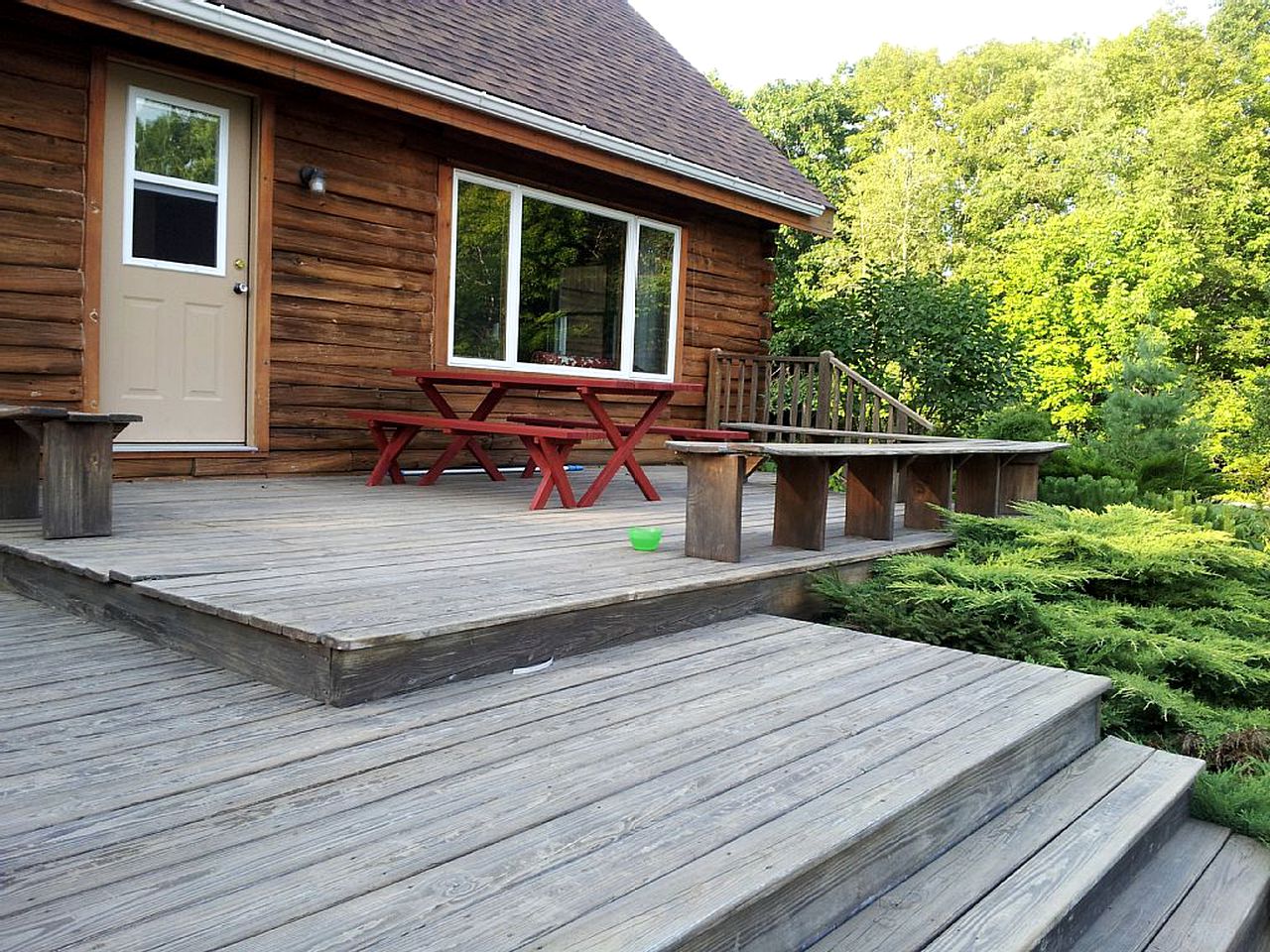 Rustic Camping Cabin with Fireplace in Private Woods near Bangor, Maine