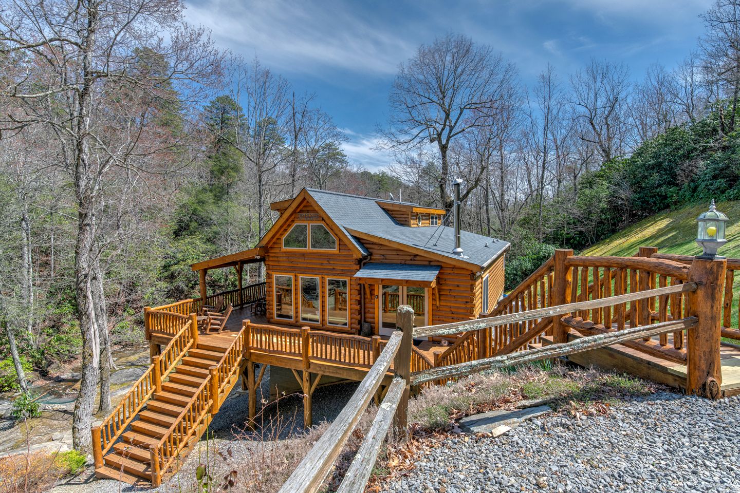 Secluded Creekside Cabin Rental near Mt. Mitchell in Western North Carolina
