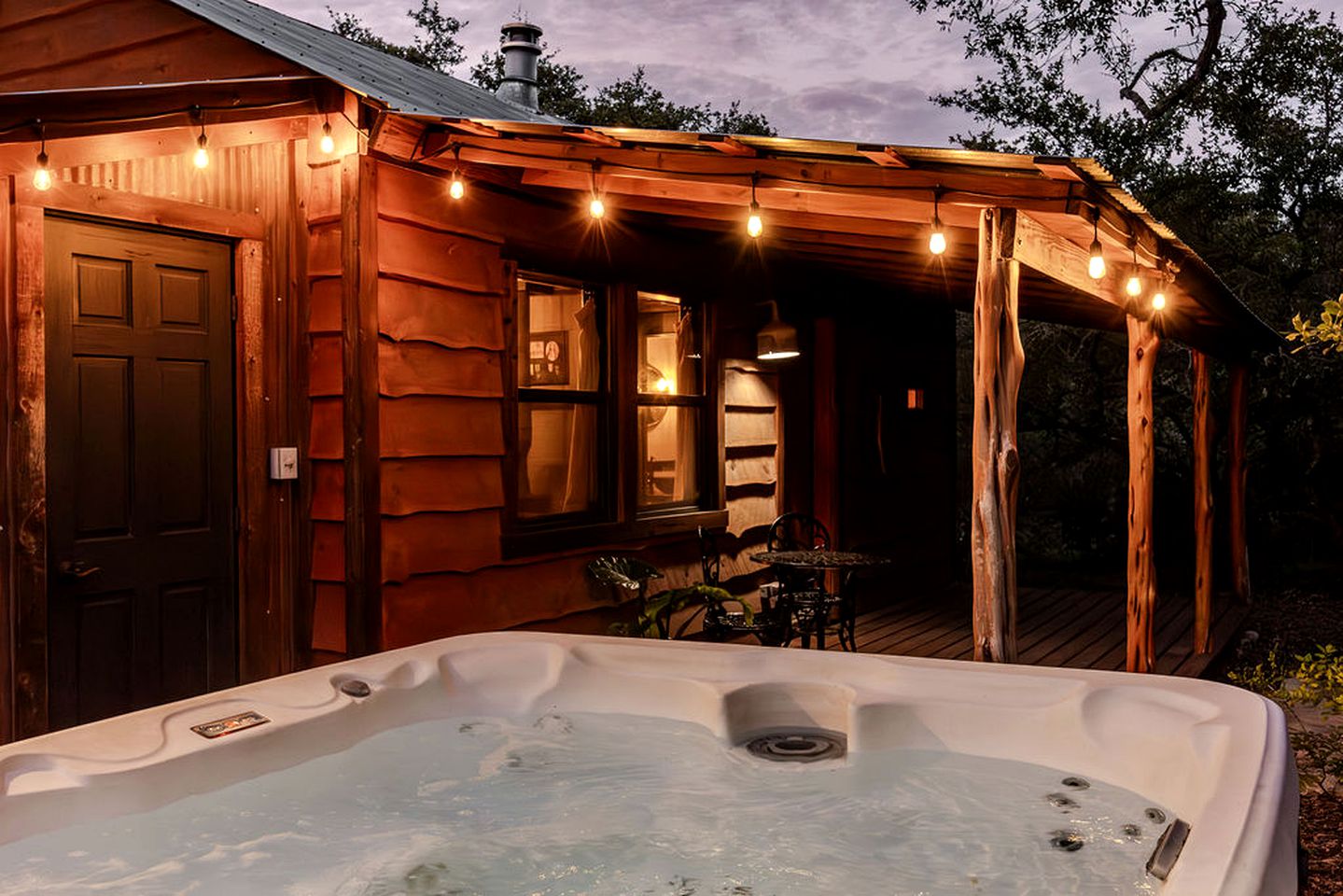 Luxurious Vintage Style Cabin Rental for Romantic Getaways and Texas Hill Country Vacations