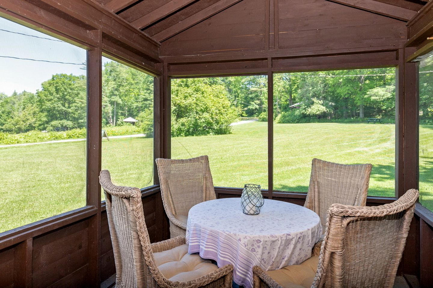Cozy Cabin Rental with Brick Fireplace near White Mountains of New Hampshire