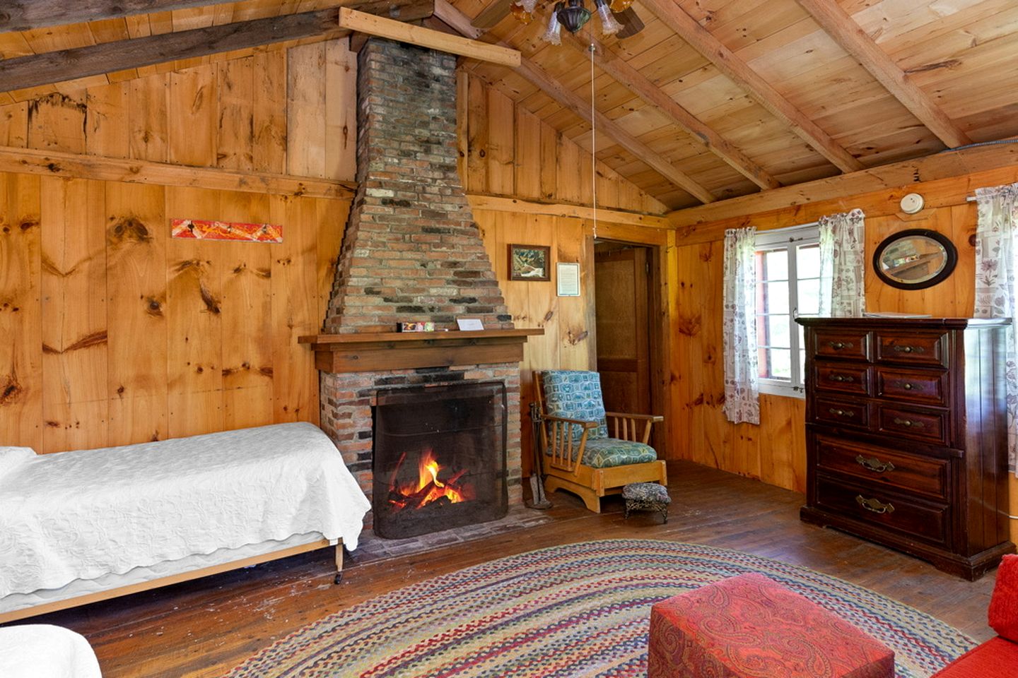 Cozy Cabin Rental with Brick Fireplace near White Mountains of New Hampshire