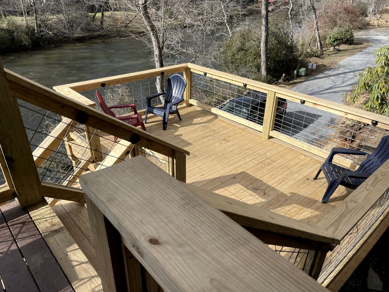 Romantic Riverfront Cabin with Pool Access in Blue Ridge, Georgia