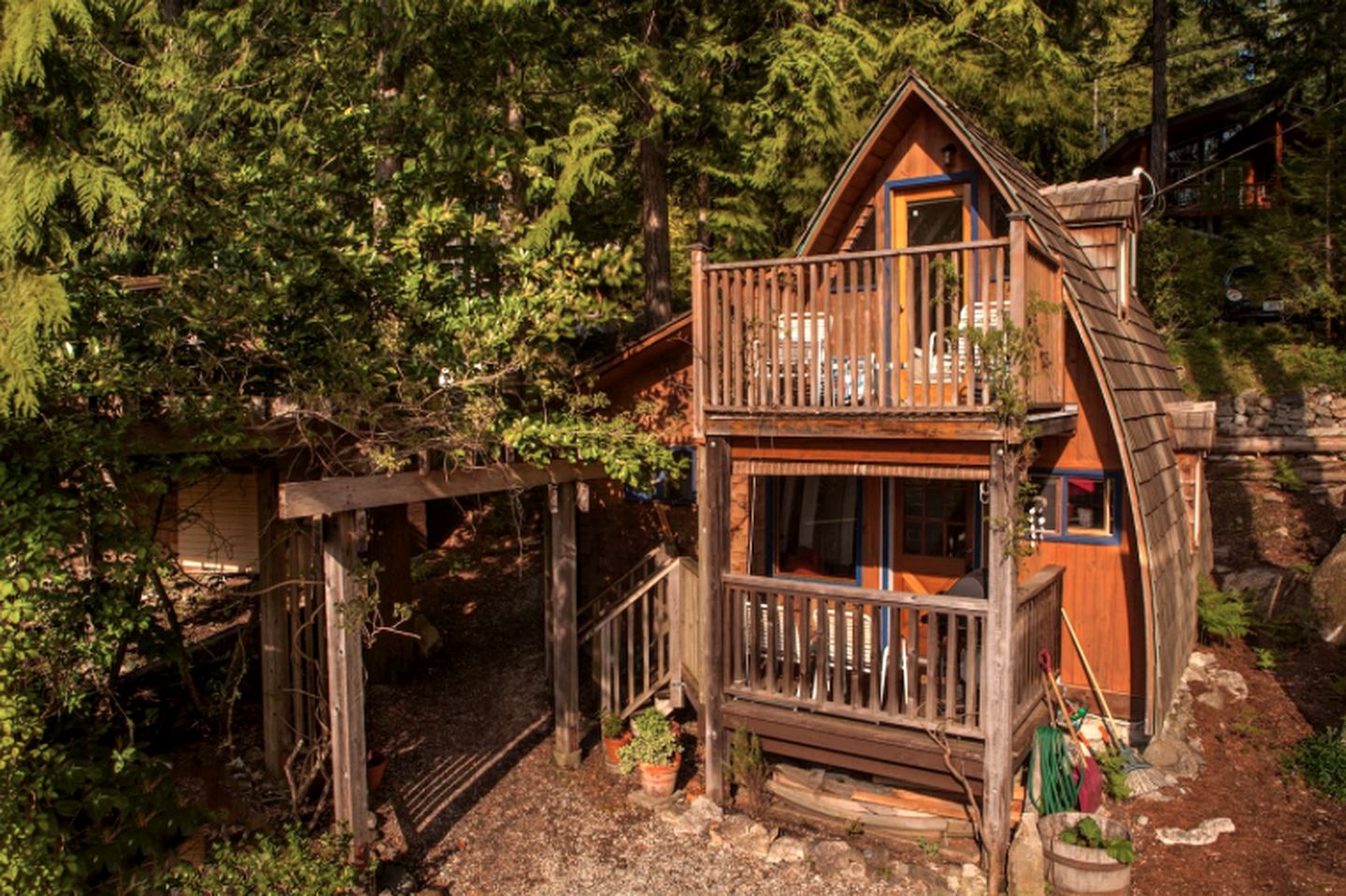 Unique Cabin Getaway with Sublime Views of the Sechelt Inlet in British Columbia