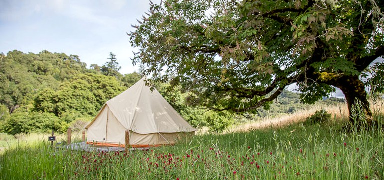 Go glamping in California in this bell tent rental!