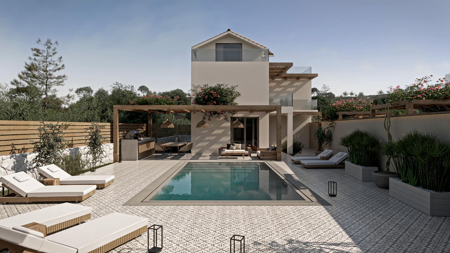 Elegant Villa with Infinity Pool and Panoramic Sea Views near Agios Sostis, Zakynthos