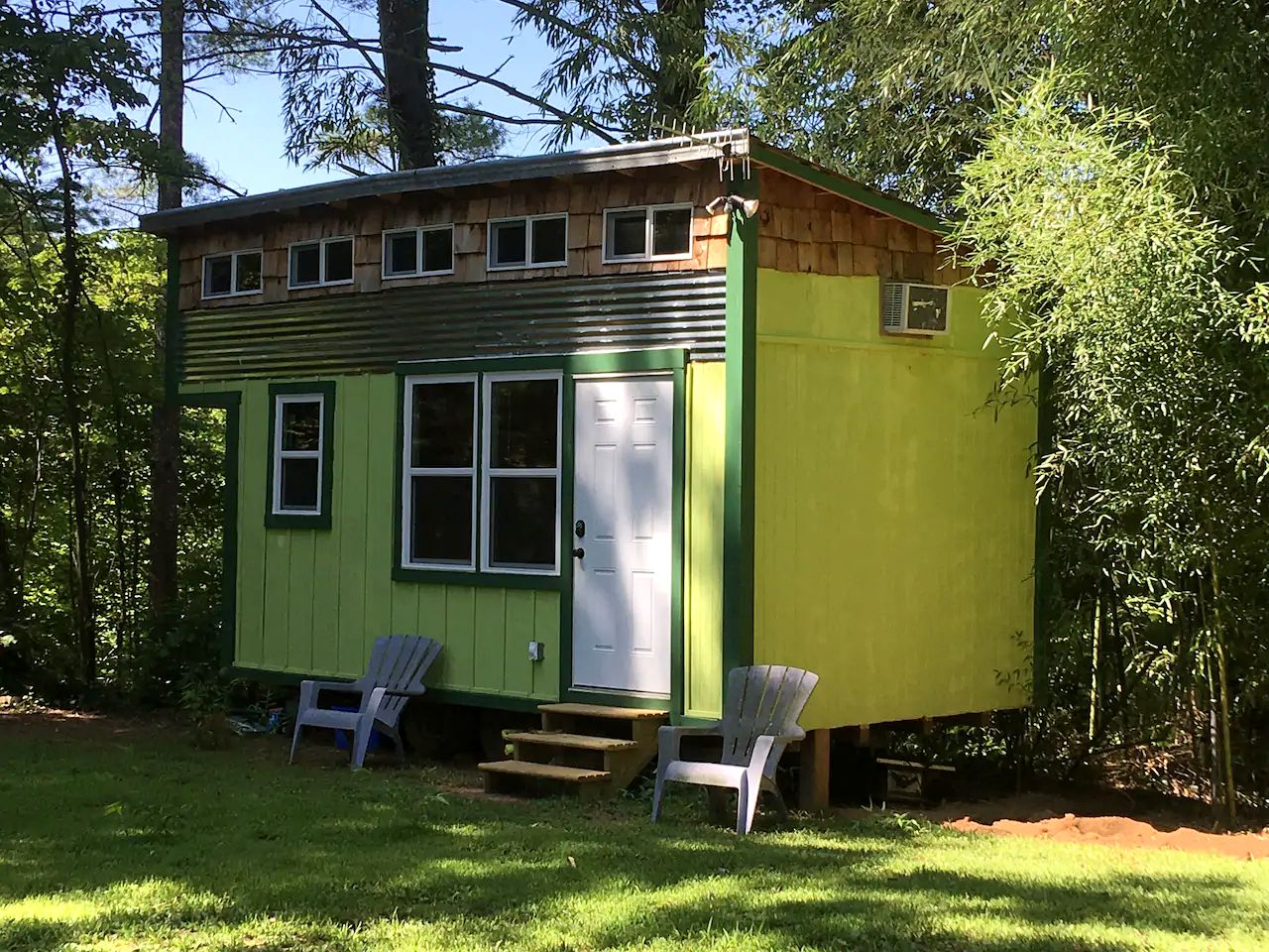 Quirky Tiny House on a Pond Perfect for a Glamping Getaway near Saluda, North Carolina