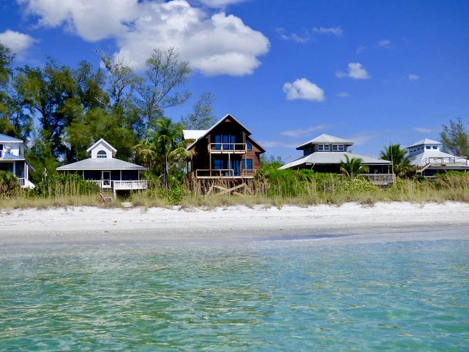 Modern Beach House with Amazing Gulf Views and Direct Beach Access on Little Gasparilla Island, Florida