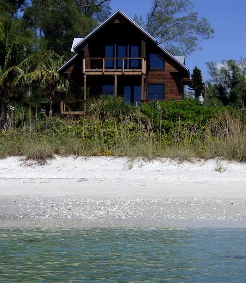 Modern Beach House with Amazing Gulf Views and Direct Beach Access on Little Gasparilla Island, Florida