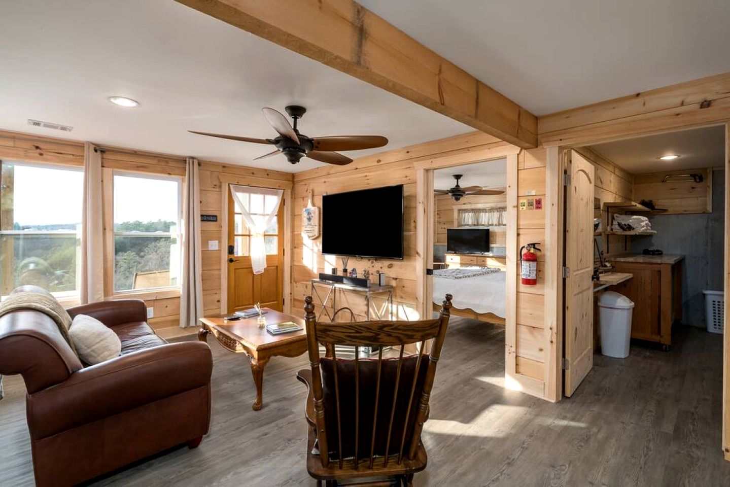 Fantastic Glamping Tiny Home Rental on The Toccoa River in Blue Ridge, Georgia