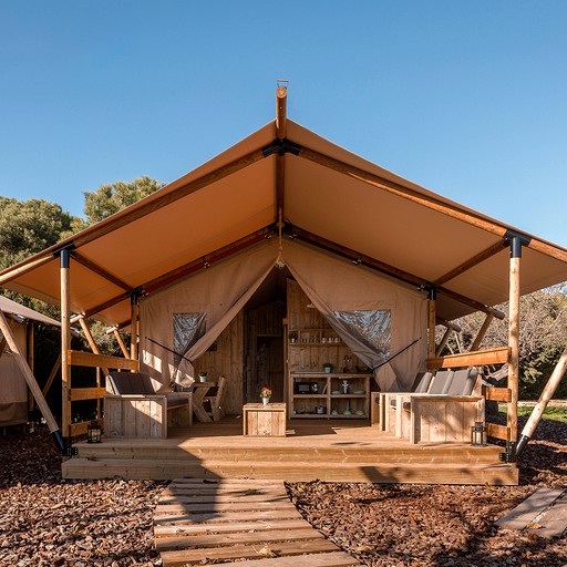 Safari tent rental in Sitges, Spain