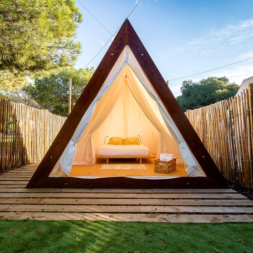 Charming Glamping Tent Rental for Two at Resort in Sitges, Spain