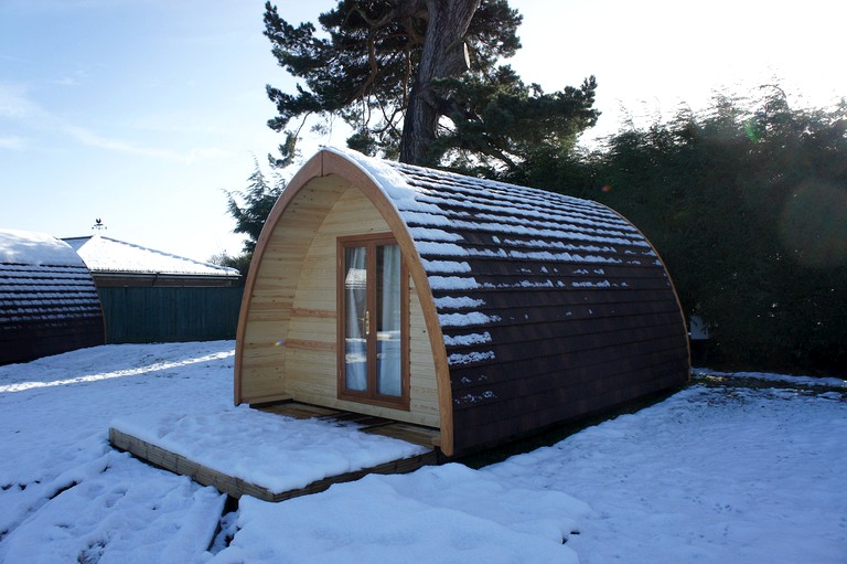 This gorgeous pod rental is ideal for glamping in Norfolk.