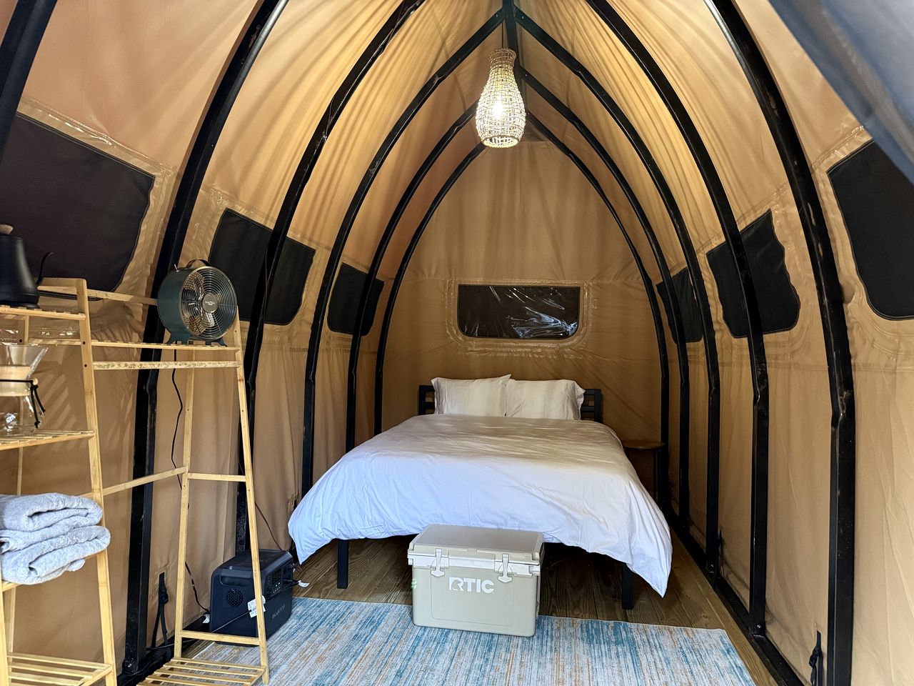 Cozy Luxury Canvas Cabin with Private Fire Pit and Outdoor Grill Near Branchville, South Carolina