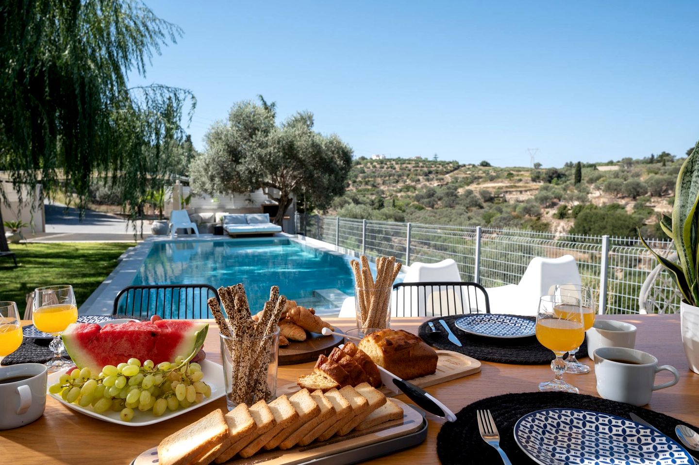 Serene Secluded Villa with Swimming Pool in Rethymno, Crete