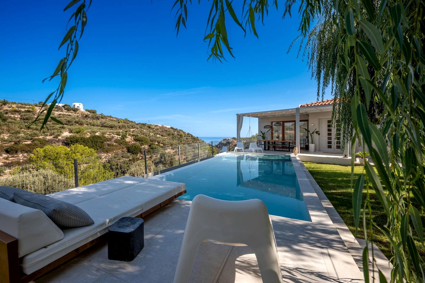 Serene Secluded Villa with Swimming Pool in Rethymno, Crete