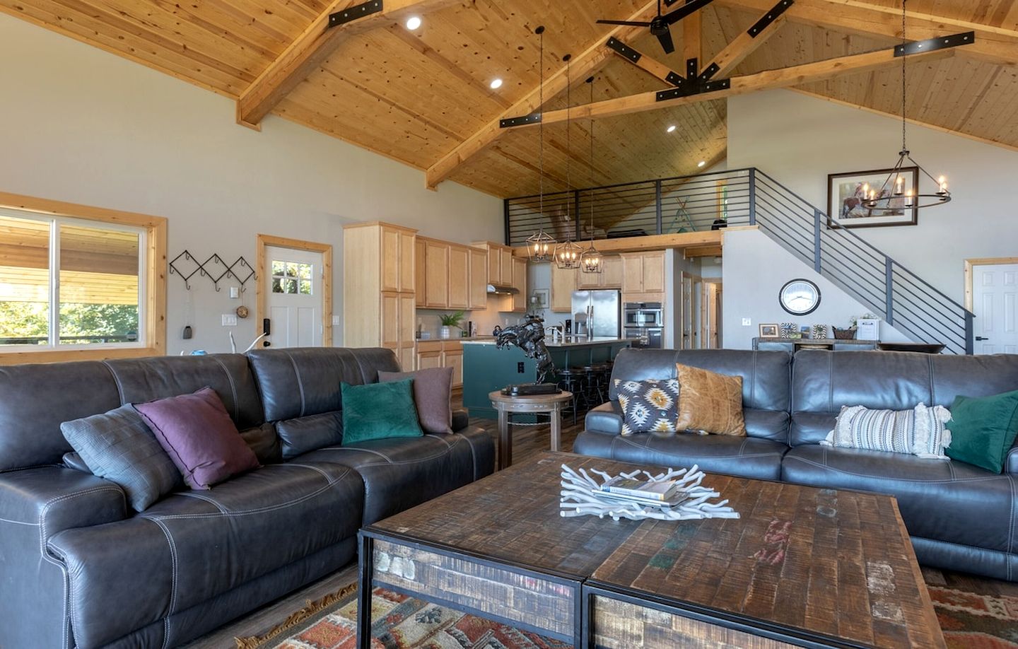 Spacious Mountain-View Retreat with Deck Slide & Jacuzzi near Outdoor Trails in Lincoln, Wyoming