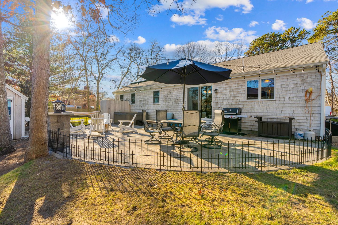 Charming Family Retreat with Private Hot Tub & Firepit Near Cape Cod Beaches, Barnstable MA