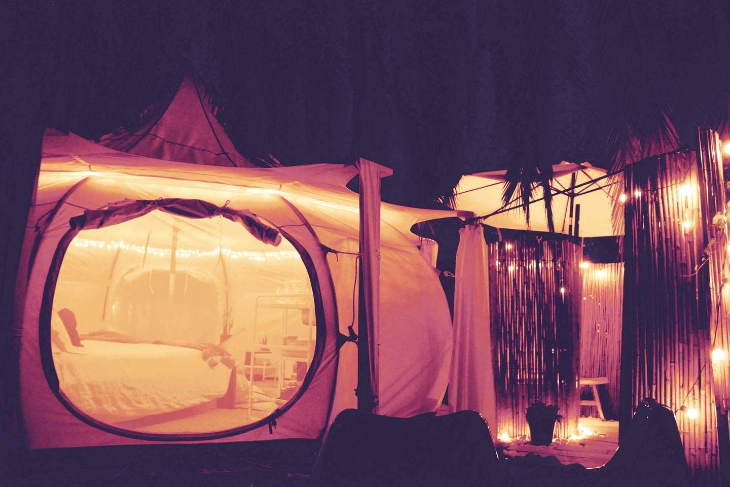 Romantic Bell Tent Rental and Micro House near Carlsbad, California