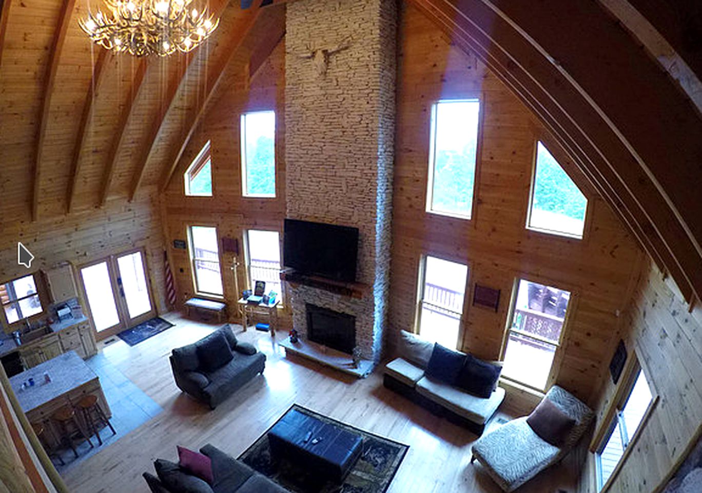 Gorgeous Log Cabin Rental near the Blue Ridge Mountains in Dobson, North Carolina
