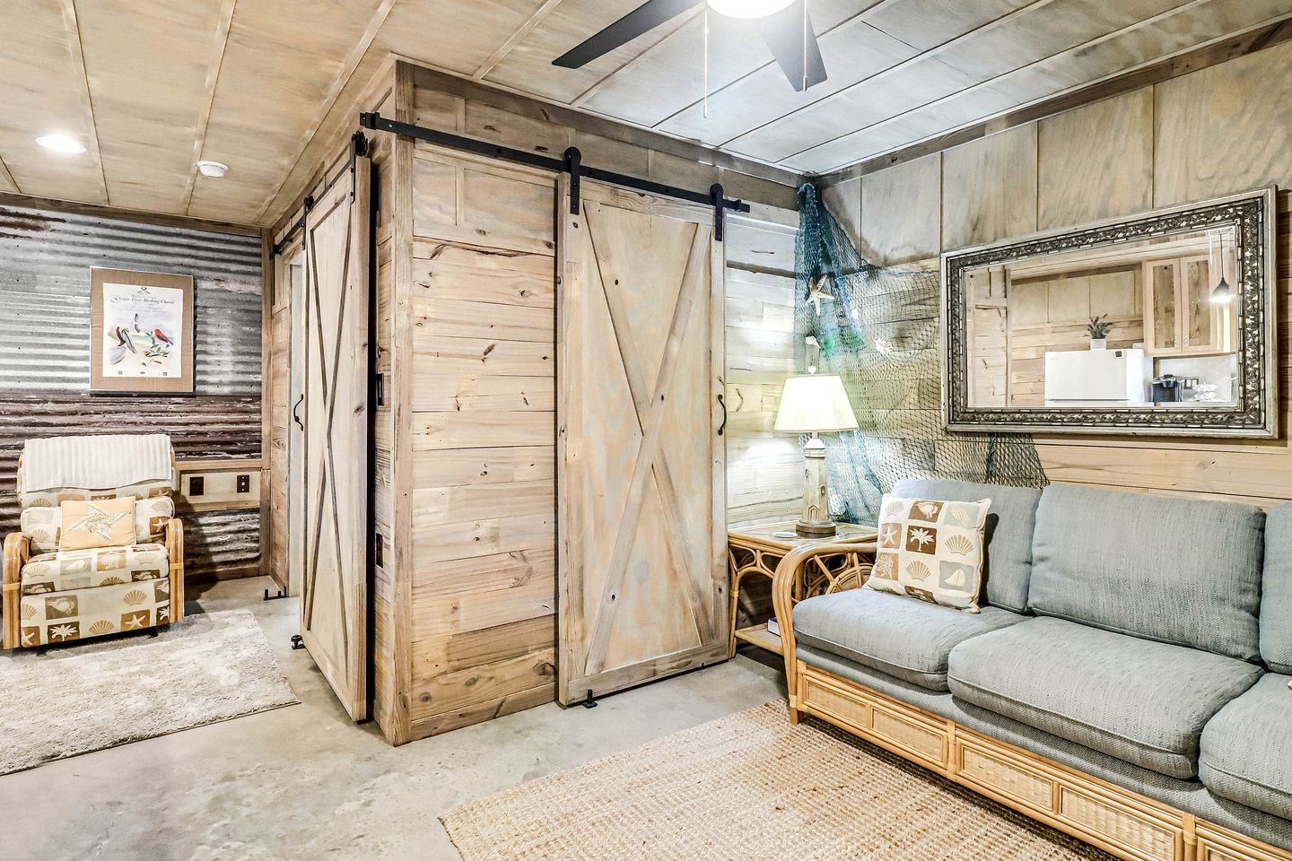 Amazing Container Cabin with Fire Pit Incredible for Water Activities in Rockport, Texas