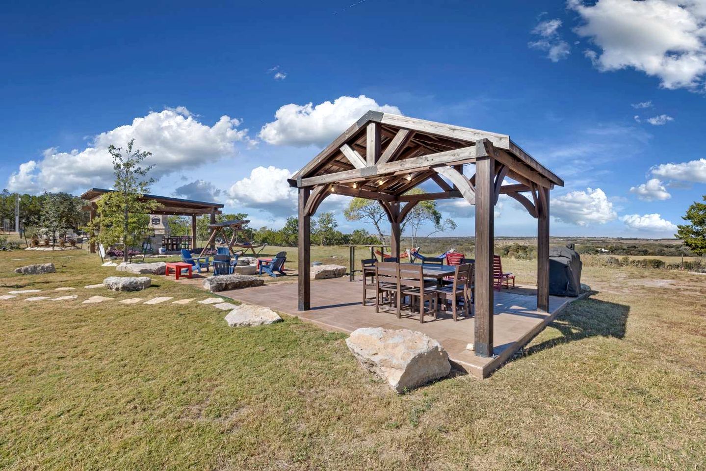 Spacious and Inviting Tiny Home Retreat with Resort-Style Pool and Amenities Near Fredericksburg, TX