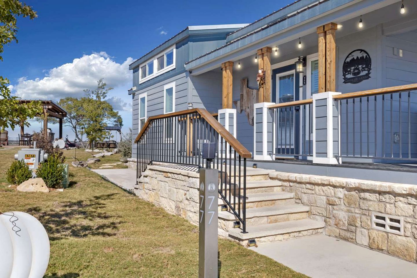 Spacious and Inviting Tiny Home Retreat with Resort-Style Pool and Amenities Near Fredericksburg, TX