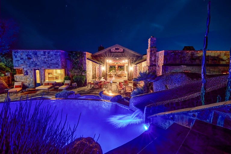 Desert Oasis with Jacuzzi and Pool on Black Mountain in Cave Creek, Arizona
