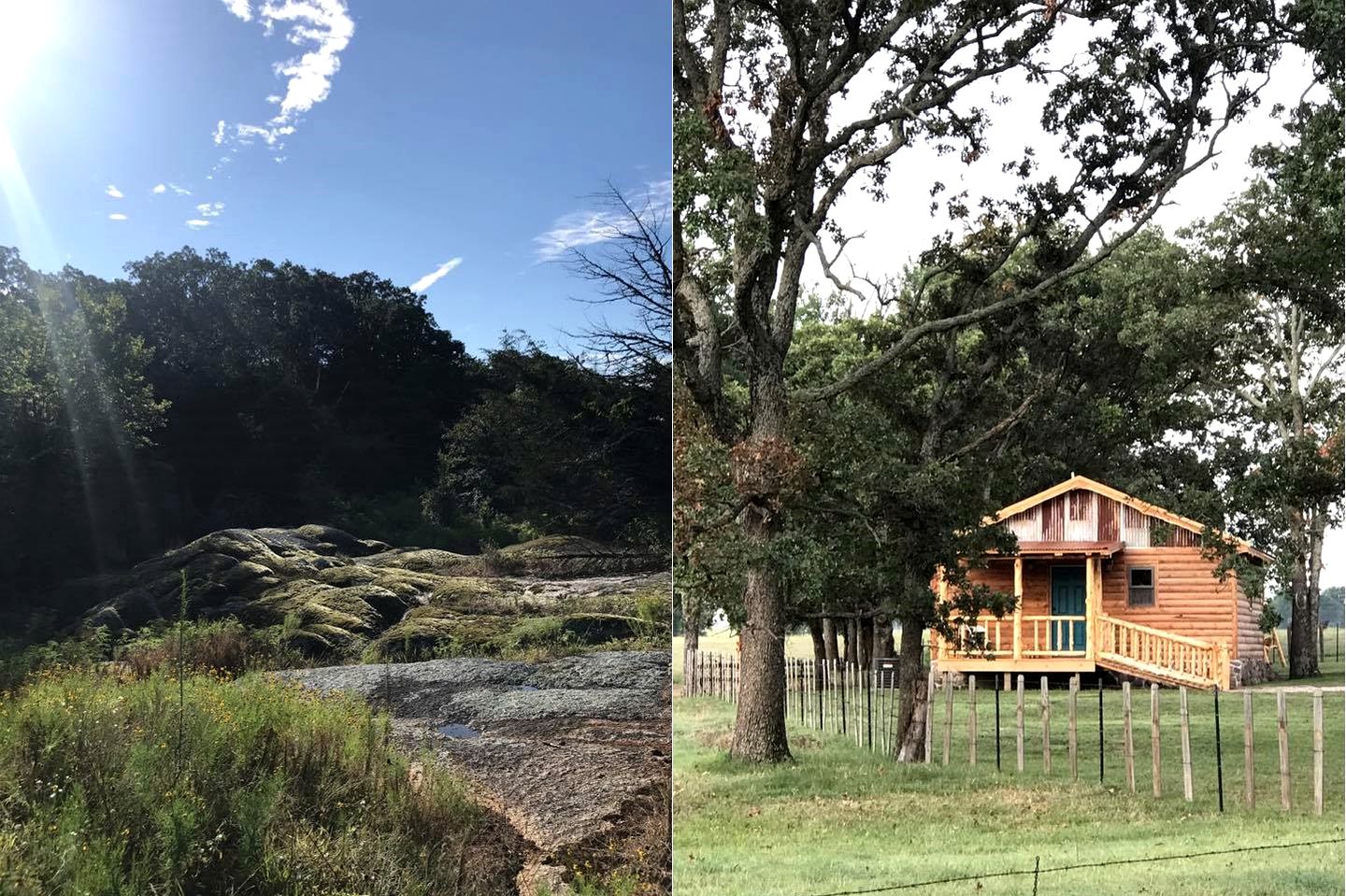 Secluded Log Cabin with Amazing Views in Tishomingo, Oklahoma