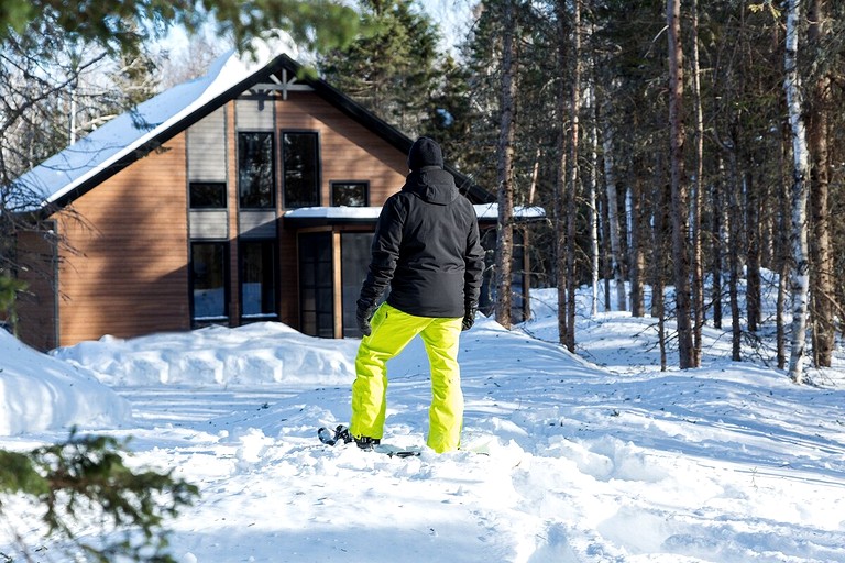 Cabins (Canada, Baie Saint Paul, Quebec)
