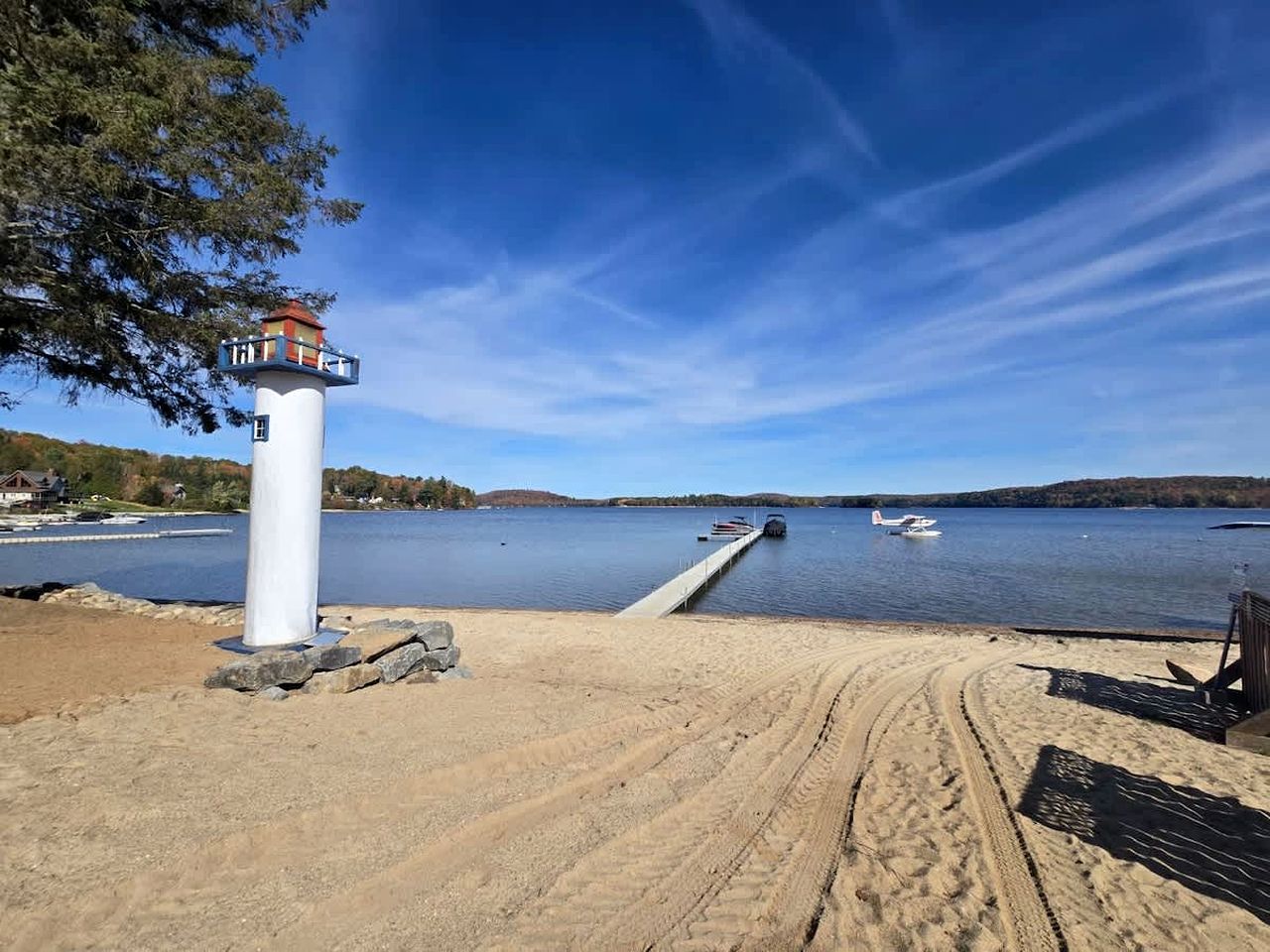 Peaceful Waterfront Chalet with Private Dock and Mountain Views near Chénéville, QC