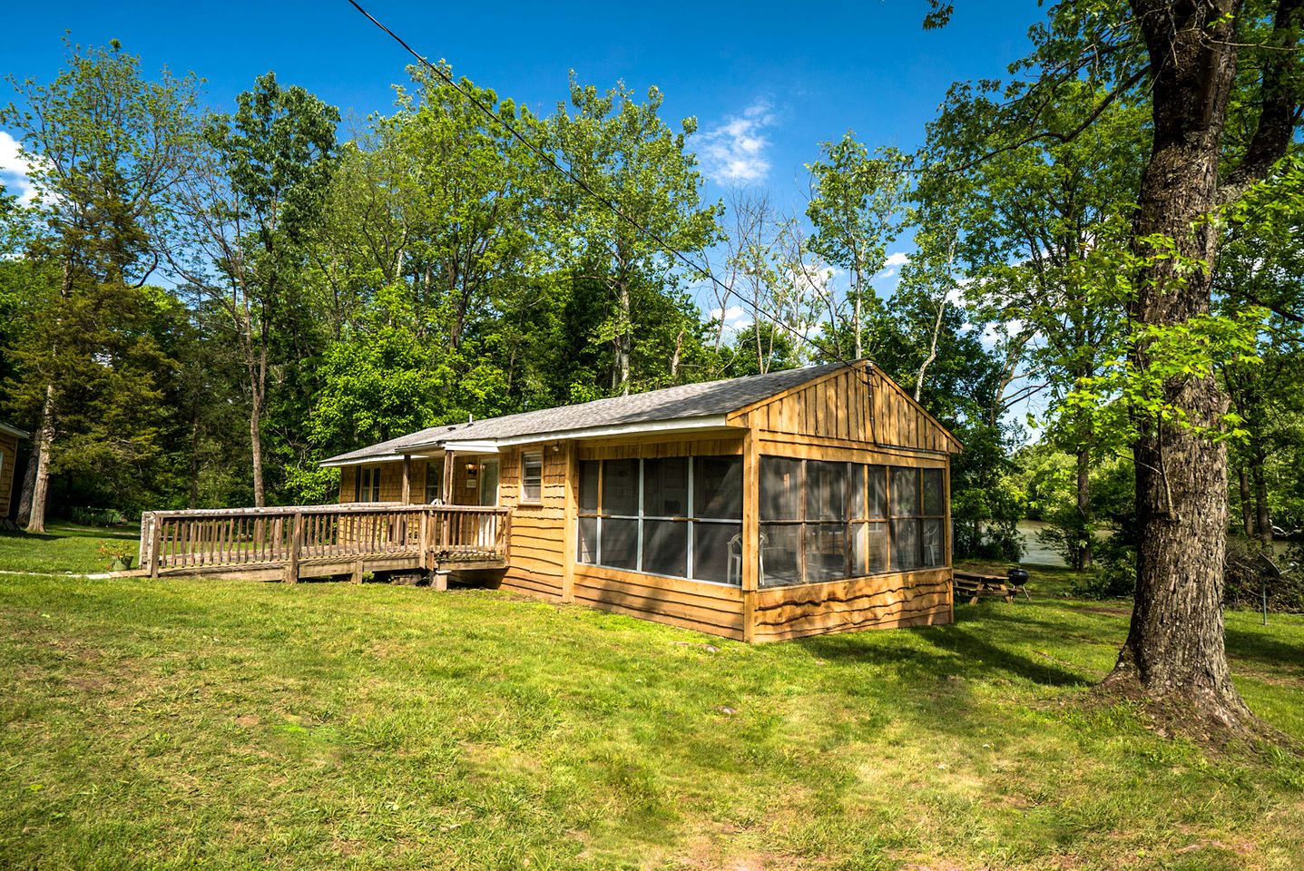 Cabin Rental with a Hot Tub on the Shenandoah River in ...