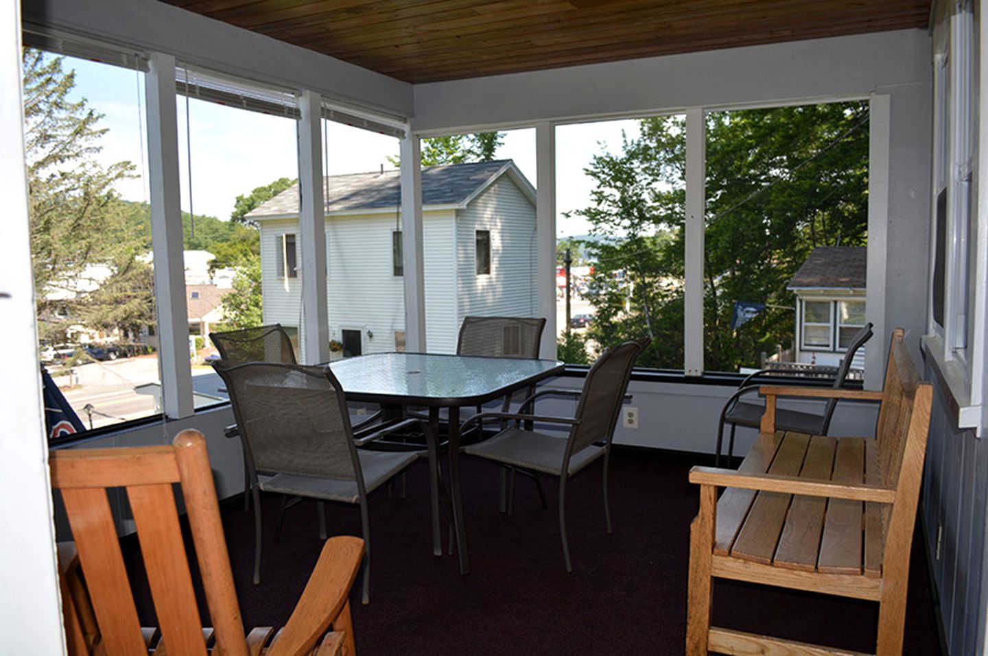 Comfortable Group Camping Rental with Weber Gas Grill in Lake Region of New Hampshire