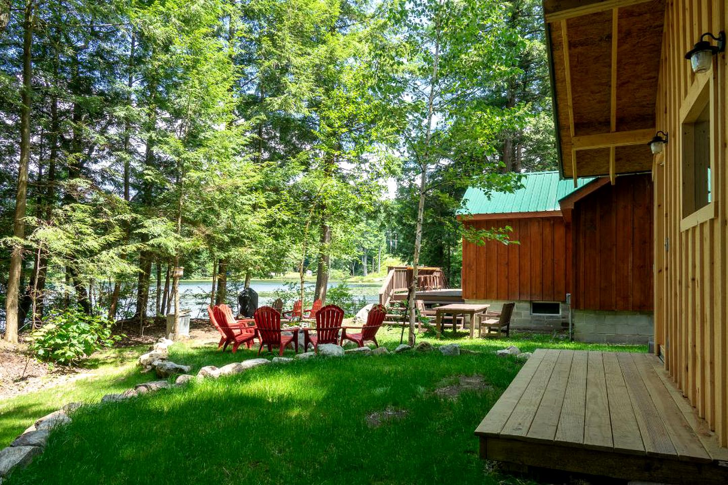 Cabin on Charley Lake Wells, New York Adirondack Lake Cabin