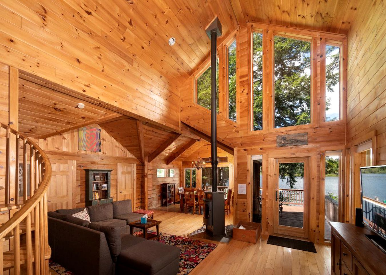 Cabin on Charley Lake Wells, New York Adirondack Lake Cabin