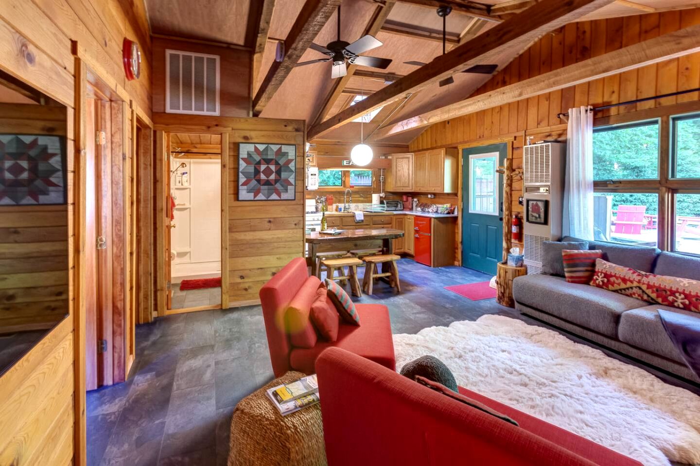 Charming Bluestone Hideaway with Sauna & Private Fire Pit in Margaretville, New York