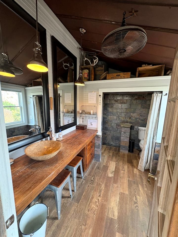 Historic Restored Tobacco Barn Retreat with Private Hot Tub near Pilot Mountain in Tobaccoville, North Carolina